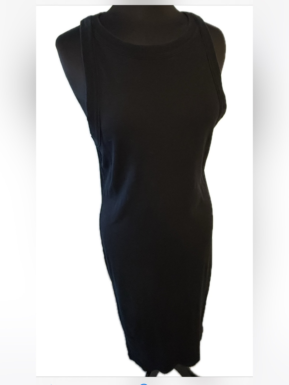 Classic Black Sleeveless Bodycon Dress size 14